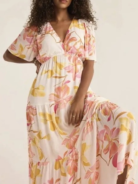 Z Supply Dresses & Skirts - Z Supply Kat Golden Hour Floral Maxi Dress size M